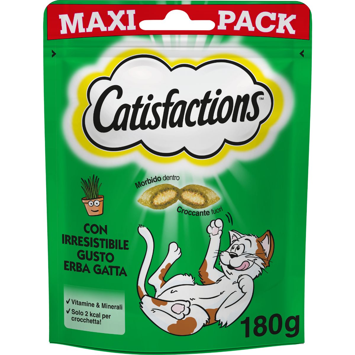 Catisfaction Maxi Pack Erba Gatta 180g - Snack per Gatti Catisfaction Maxi Pack Erba Gatta 180g - Snack per Gatti